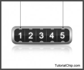 Creating a Cool Rolling Counter in Photoshop