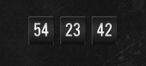 Stylish Black PSD Countdown Tutorial.