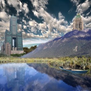 Create a realistic landscape in photoshop