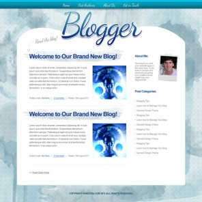 Design an Artistic Watercolor Blog Layout