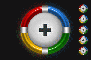 Learn To Create A Glowing Google Plus Icon/Illustration
