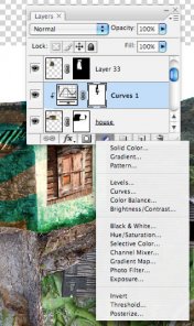 Color adjustment layers