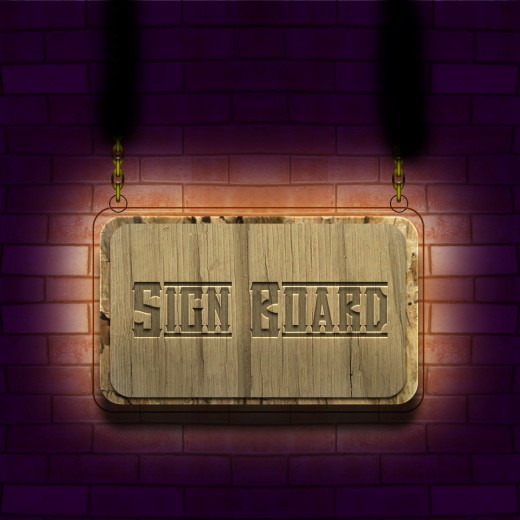 Create a beautiful sign board in photoshop 50