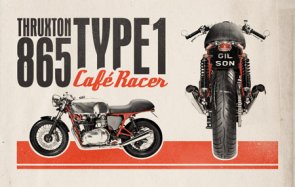 How To Create a Retro Cafe Racer Motorcycle Ad Design