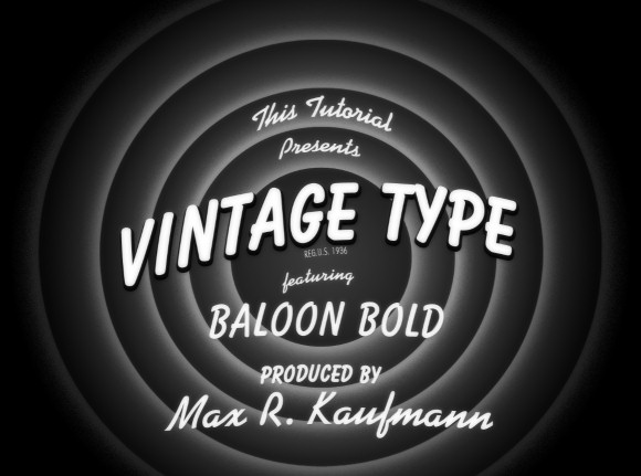 Vintage Movie Intro Wallpaper in Photoshop