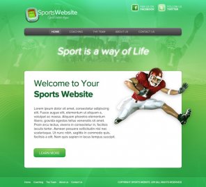 Design a Super Sleek Sports Web Layout