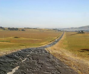 Spoil a Road Track by Creating Cracks