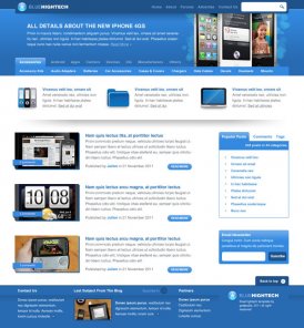 Design The Layout Blue Hightech Using Photoshop