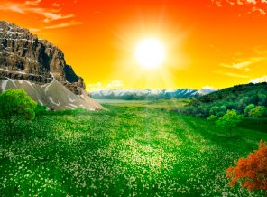 Photo Manipulate a Beautiful Sunrise Landscape