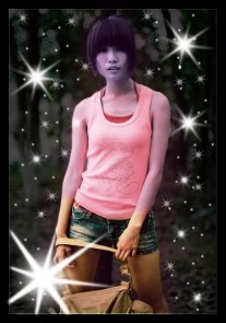 How to Applying Lighting and Shining Effect on Photo in Photoshop