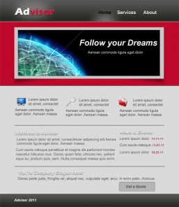 How to Create Dark Web Design in Photoshop