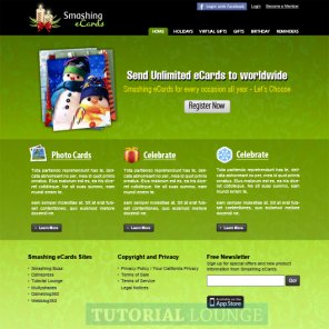How to Create eCards Themed Website Design Using Photoshop CS5