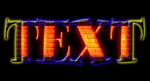 Neon Bricks Text Effect