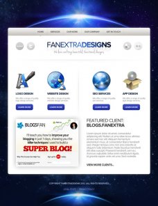 Design a Space Themed Portfolio Landing Page