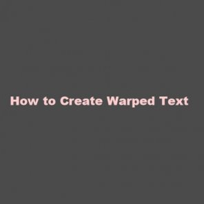 How to Use Type Tool in Photoshop -  Part 2