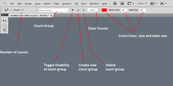 Getting To Know Photoshop: The Count Tool 2