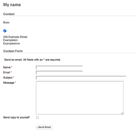 Create a Contact Form in Joomla 13