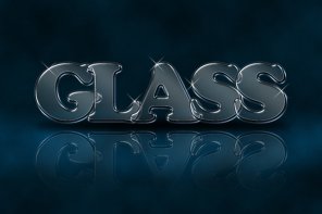 Make an Awesome Glassy Text Effect in 30 Minutes