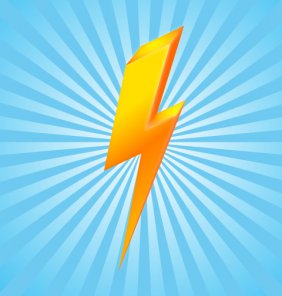 3D Lightening Icon