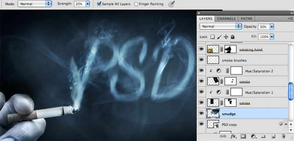 Create a Smoke Text Effect 34