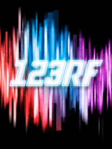 Glowing Text Effect With Abstract Background