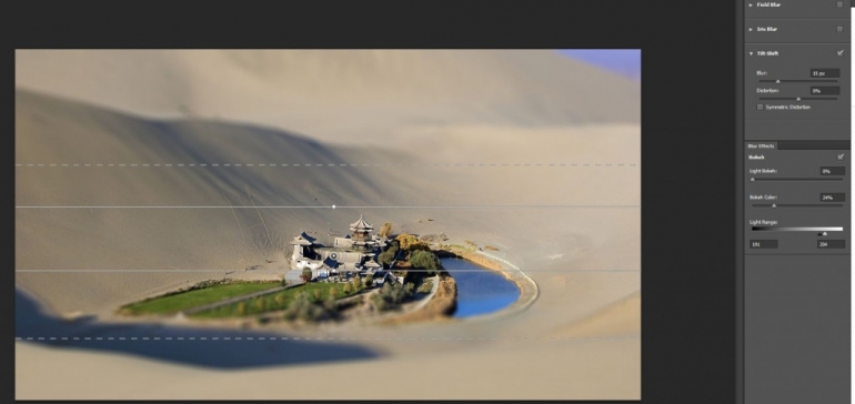 Photoshop CS6 Tutorials: Create Tilt-shift photography 2