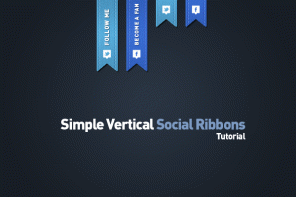Learn To Create Simple Vertical Social Ribbons