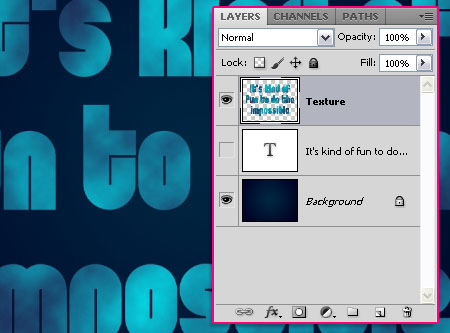 Simple Abstract Text Effect step 2
