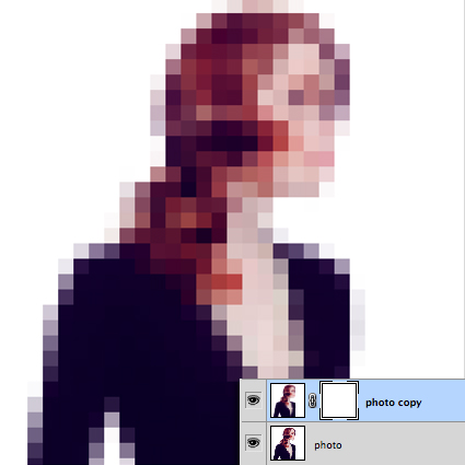Pixelated Portrait Effect 5