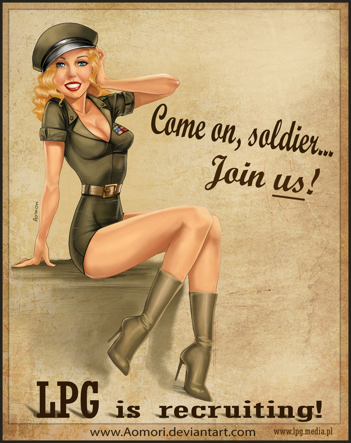 Vintage Military Pin Up 53