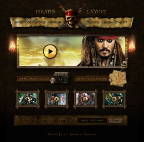 Design the Pirates Layout using Photoshop