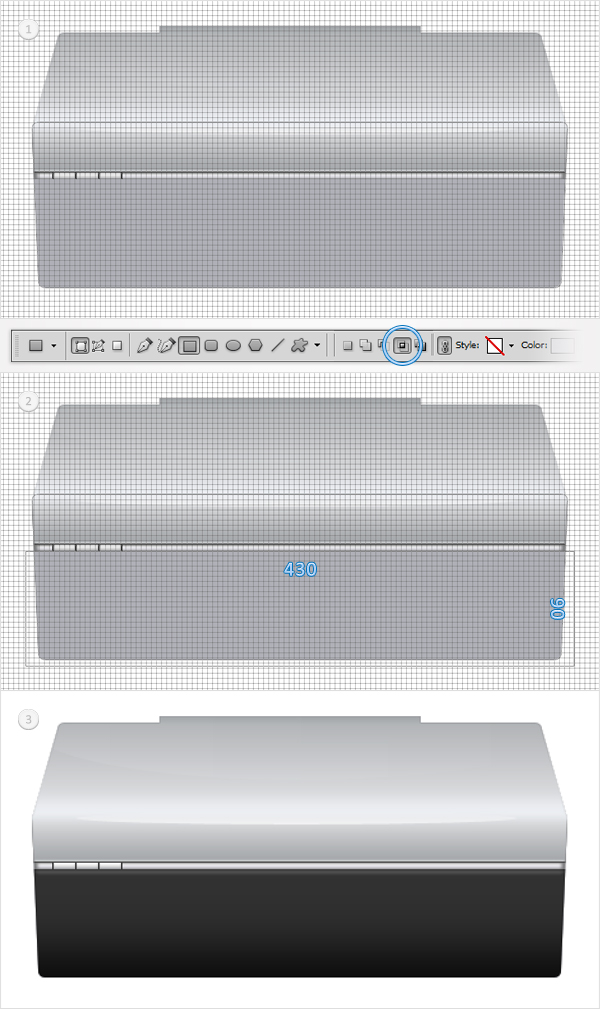 Draw a Detailed Printer Illustration From Scratch in Photoshop 25