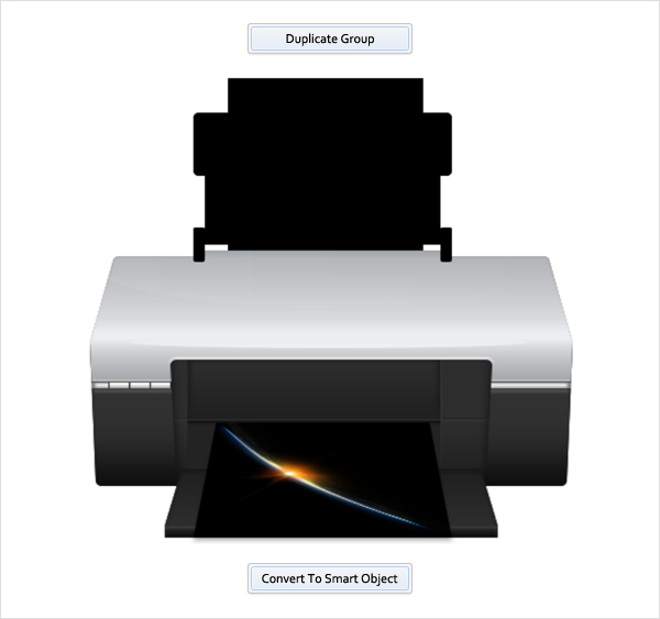 Draw a Detailed Printer Illustration From Scratch in Photoshop 74