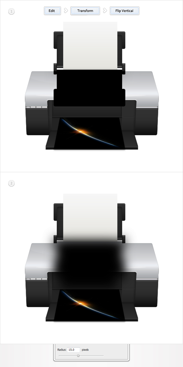 Draw a Detailed Printer Illustration From Scratch in Photoshop 76