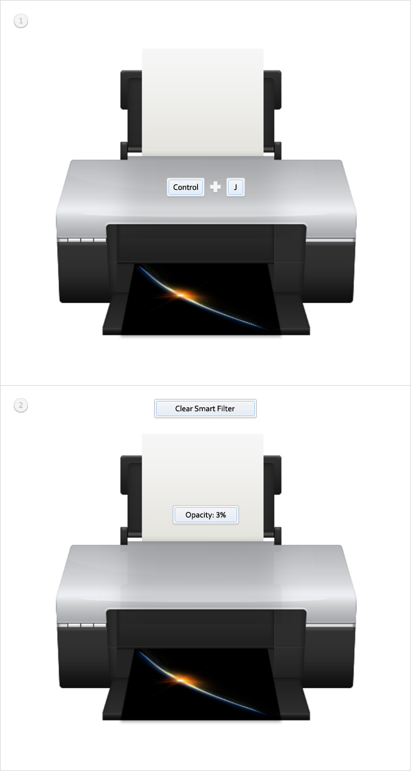 Draw a Detailed Printer Illustration From Scratch in Photoshop 78