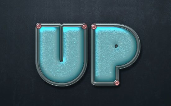 Turquoise Metallic Text Effect 1