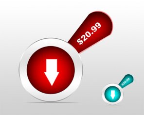 Learn To Make Download Price Button in Photoshop