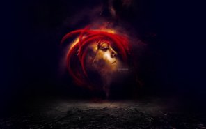 Create an Awesome Floating Face Manipulation with Fiery Hair in Photoshop