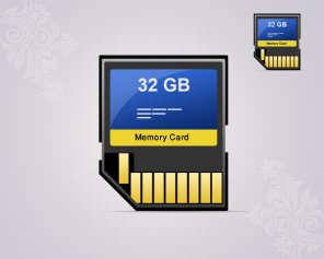 How To Create Memory Card Icon in Photoshop