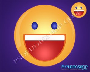 Learn To Create Yahoo Smiley Vector in Photoshop