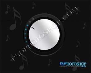 How To Create Dark Volume Control Vector in Photoshop