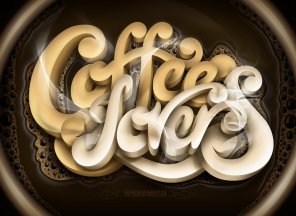 25+ Coffee Typography Art You Don't Want to Miss