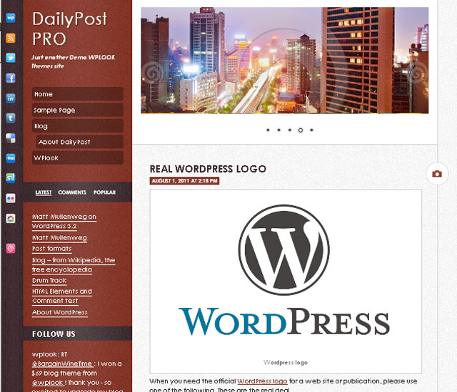 Free Responsive WordPress Theme