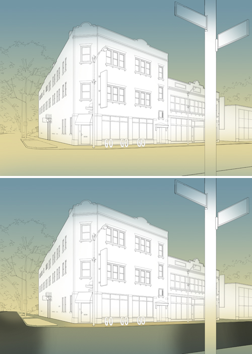 Creating an Architectural Illustration Using Reference Photography - Step 12