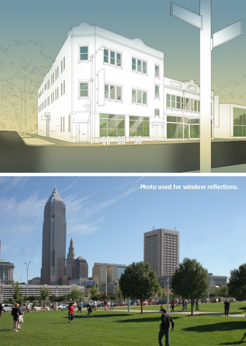 Creating an Architectural Illustration Using Reference Photography - Step 13