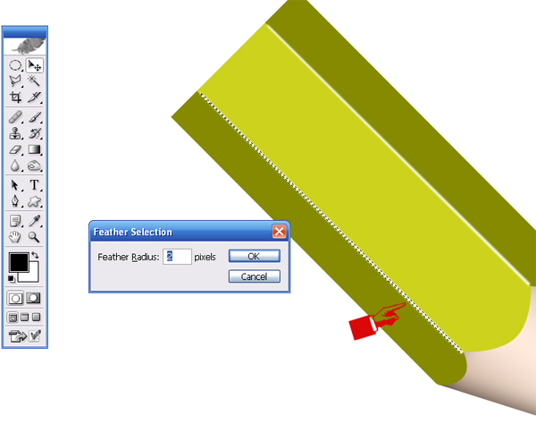 Learn How to make Pencil Icon in Photoshop 9