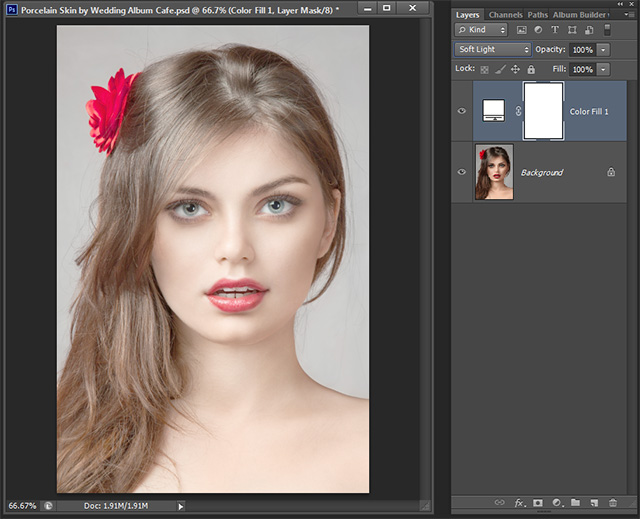 porcelain skin Photshop CS6 tutorial