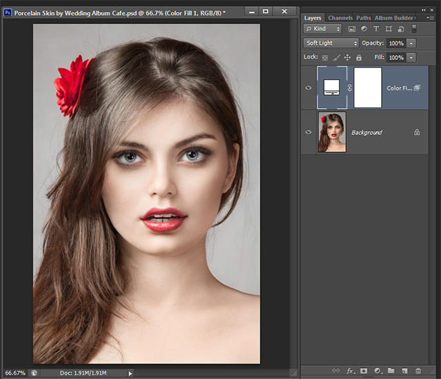 porcelain skin Photshop CS6 tutorial