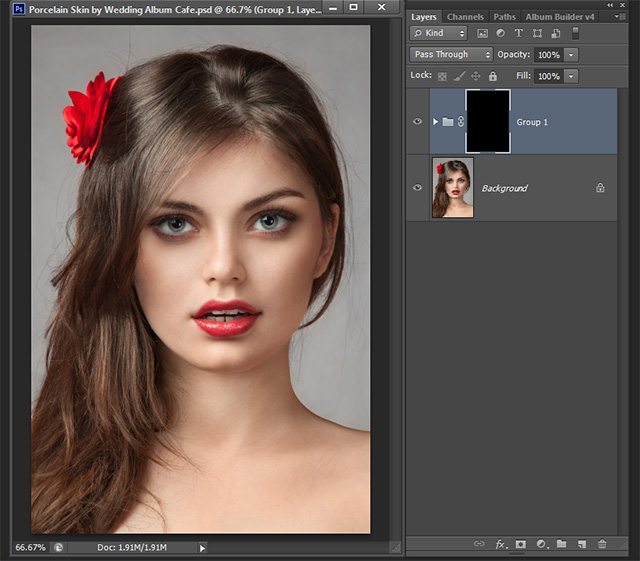 porcelain skin Photshop CS6 tutorial