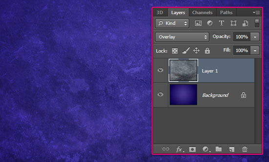Purple Glow Text Effect step 1